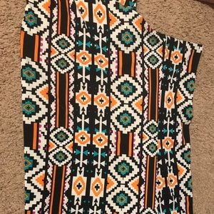 3xl azure, knee length maxi skirt